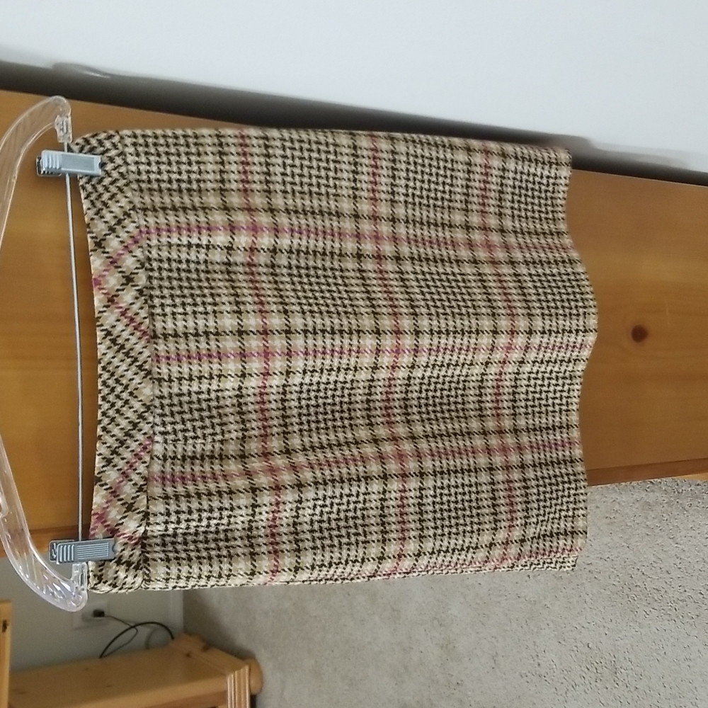 Chadwicks of Boston Gun Club Check Short Pencil Skirt size 6